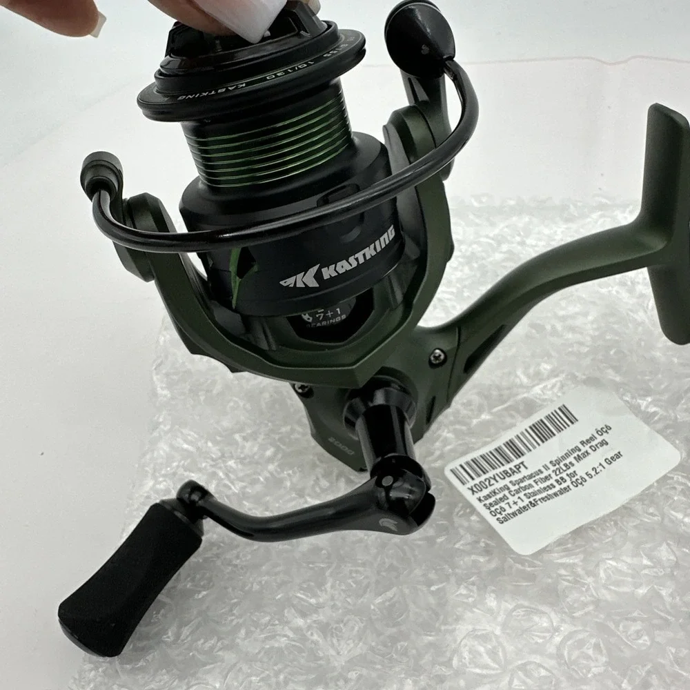 KastKing Spartacus II Fishing Reel Saltwater Freshwater Spinning reel Green 2000